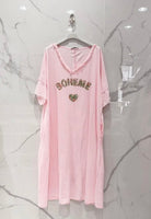 T-shirt klänning BOHEME 5 Färger 🌸
