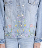 Jeansjacka Flower MELLY&CO