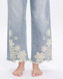 Jeans Flower Broderi   MELLY&CO  I LAGER V.10‼️