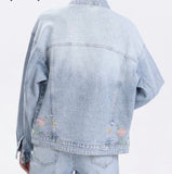 Jeansjacka Flower MELLY&CO