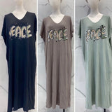 Klänning Peace 3 färger 🌸 Plussize 🌸