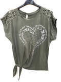 T-shirt Lace Heart  3 färger 🌸