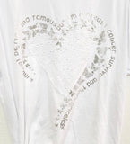 T-shirt Lace Heart  3 färger 🌸