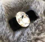 Ring med Swarovski kristall Klar