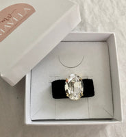 Ring med Swarovski kristall Klar