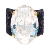 Ring med Swarovski kristall Klar