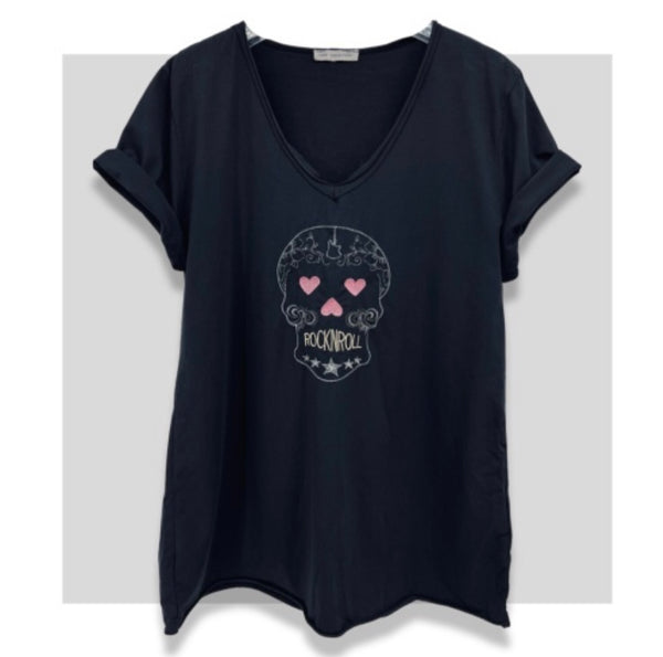 T-shirt Skull Broderi 🖤